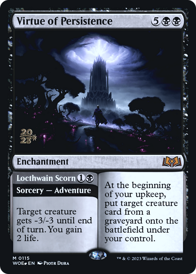 Virtue of Persistence // Locthwain Scorn [Wilds of Eldraine Prerelease Promos] | Card Citadel