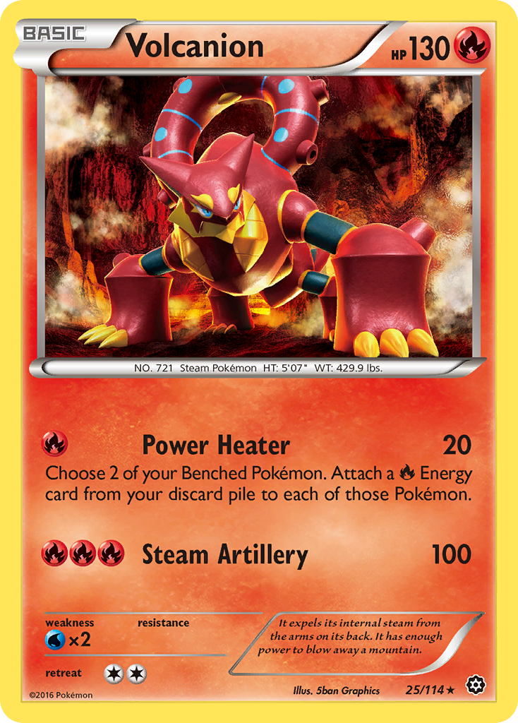 Volcanion (25/114) [XY: Steam Siege] | Card Citadel