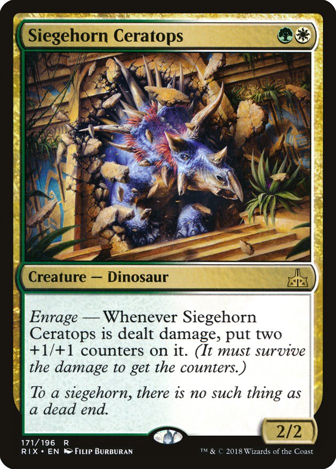 Siegehorn Ceratops [Rivals of Ixalan] | Card Citadel