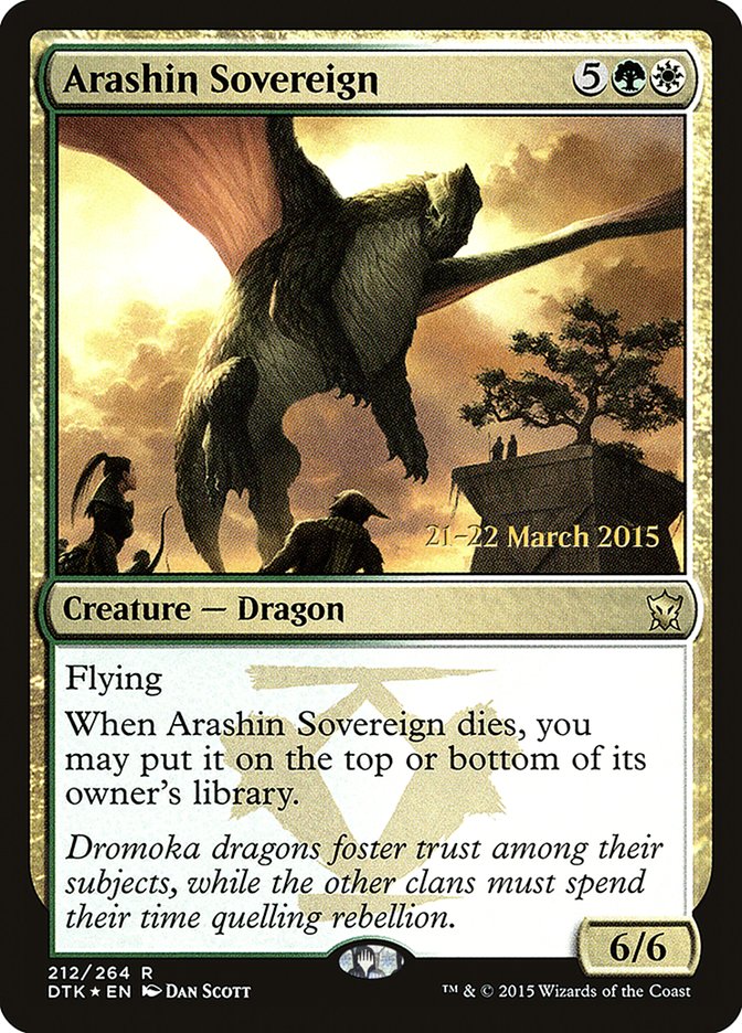 Arashin Sovereign [Dragons of Tarkir Promos] | Card Citadel