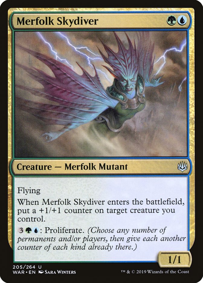 Merfolk Skydiver [War of the Spark] | Card Citadel