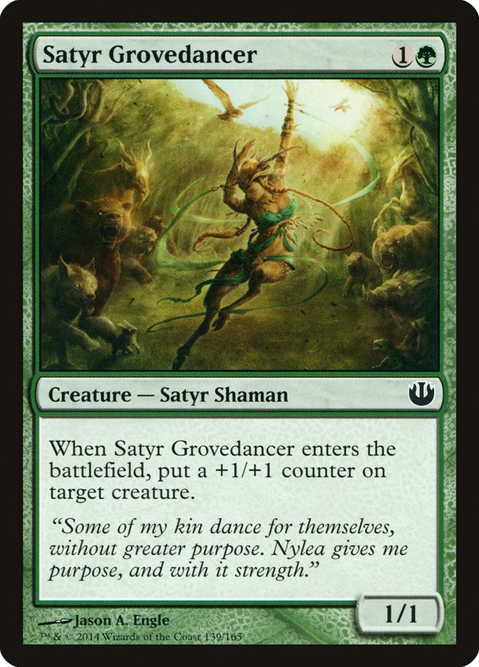 Satyr Grovedancer [Journey into Nyx] | Card Citadel