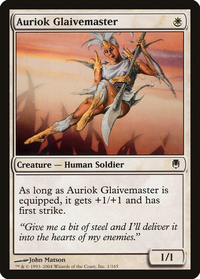 Auriok Glaivemaster [Darksteel] | Card Citadel