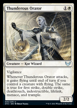 Thunderous Orator [Strixhaven: School of Mages] | Card Citadel