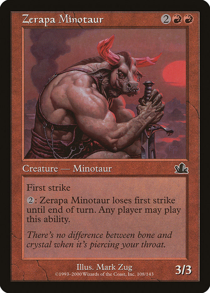 Zerapa Minotaur [Prophecy] | Card Citadel