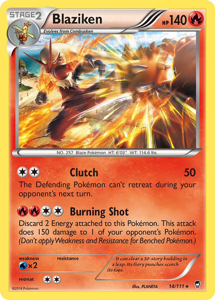 Blaziken (14/111) [XY: Furious Fists] | Card Citadel