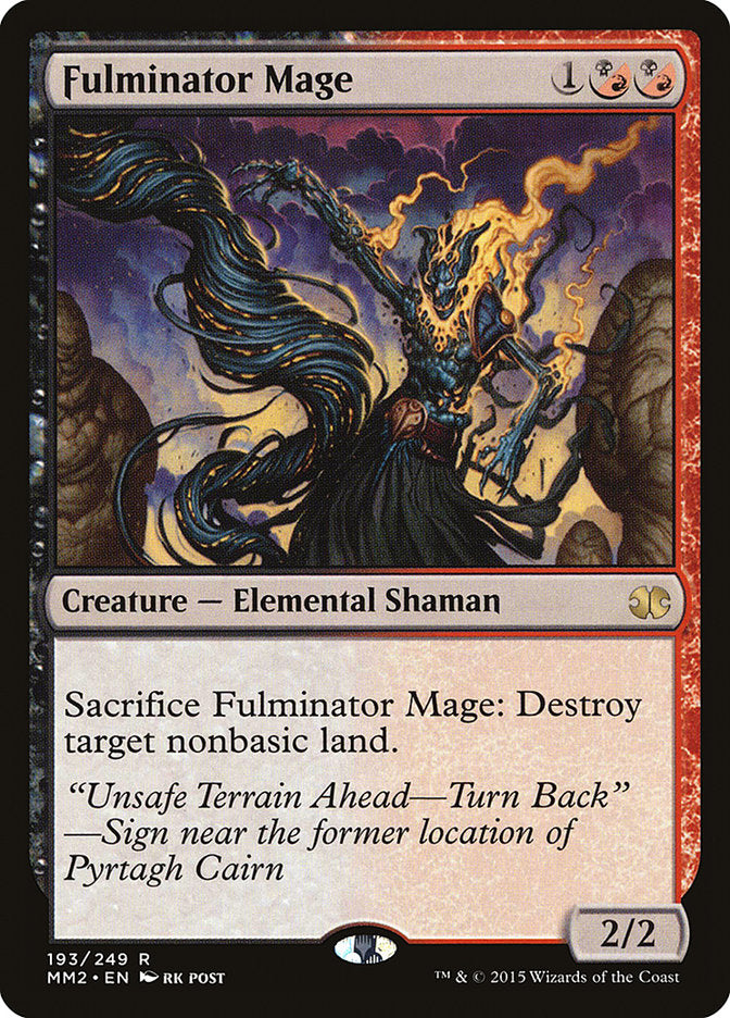 Fulminator Mage [Modern Masters 2015] | Card Citadel