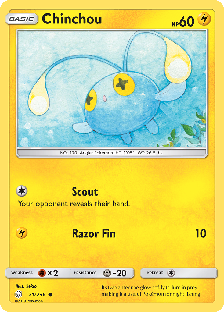 Chinchou (71/236) [Sun & Moon: Cosmic Eclipse] | Card Citadel