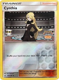 Cynthia (119/156) (Regional Championship Promo) [Sun & Moon: Ultra Prism] | Card Citadel