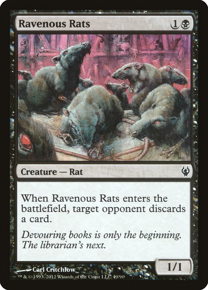 Ravenous Rats [Duel Decks: Izzet vs. Golgari] | Card Citadel