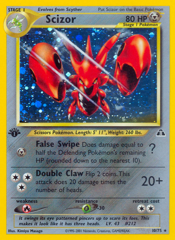 Scizor (10/75) [Neo Discovery 1st Edition] | Card Citadel