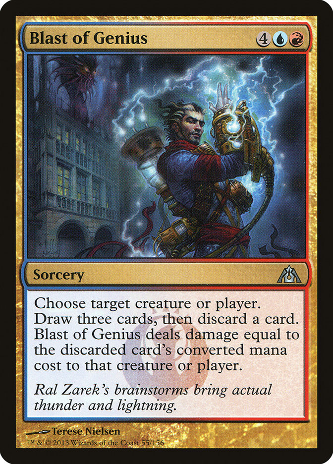 Blast of Genius [Dragon's Maze] | Card Citadel