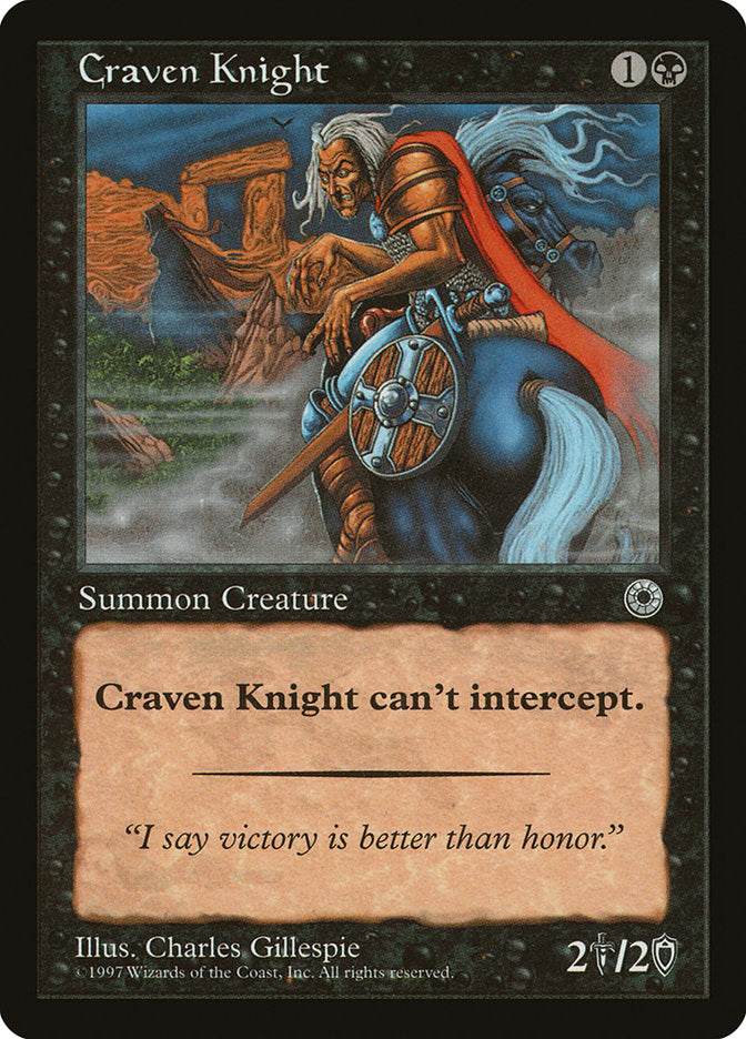 Craven Knight [Portal] | Card Citadel