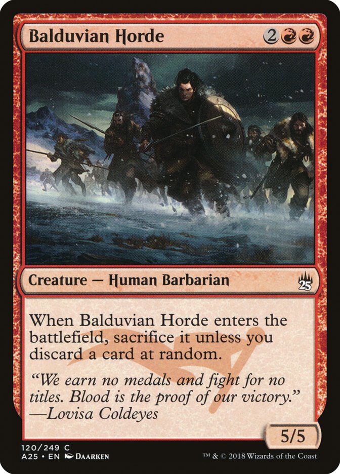 Balduvian Horde [Masters 25] | Card Citadel