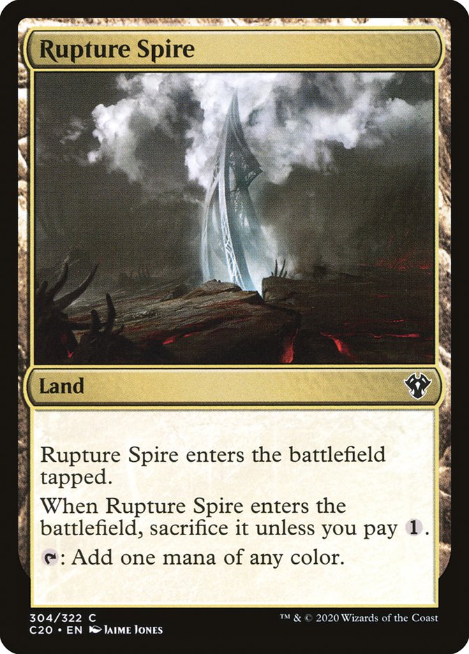 Rupture Spire [Commander 2020] | Card Citadel