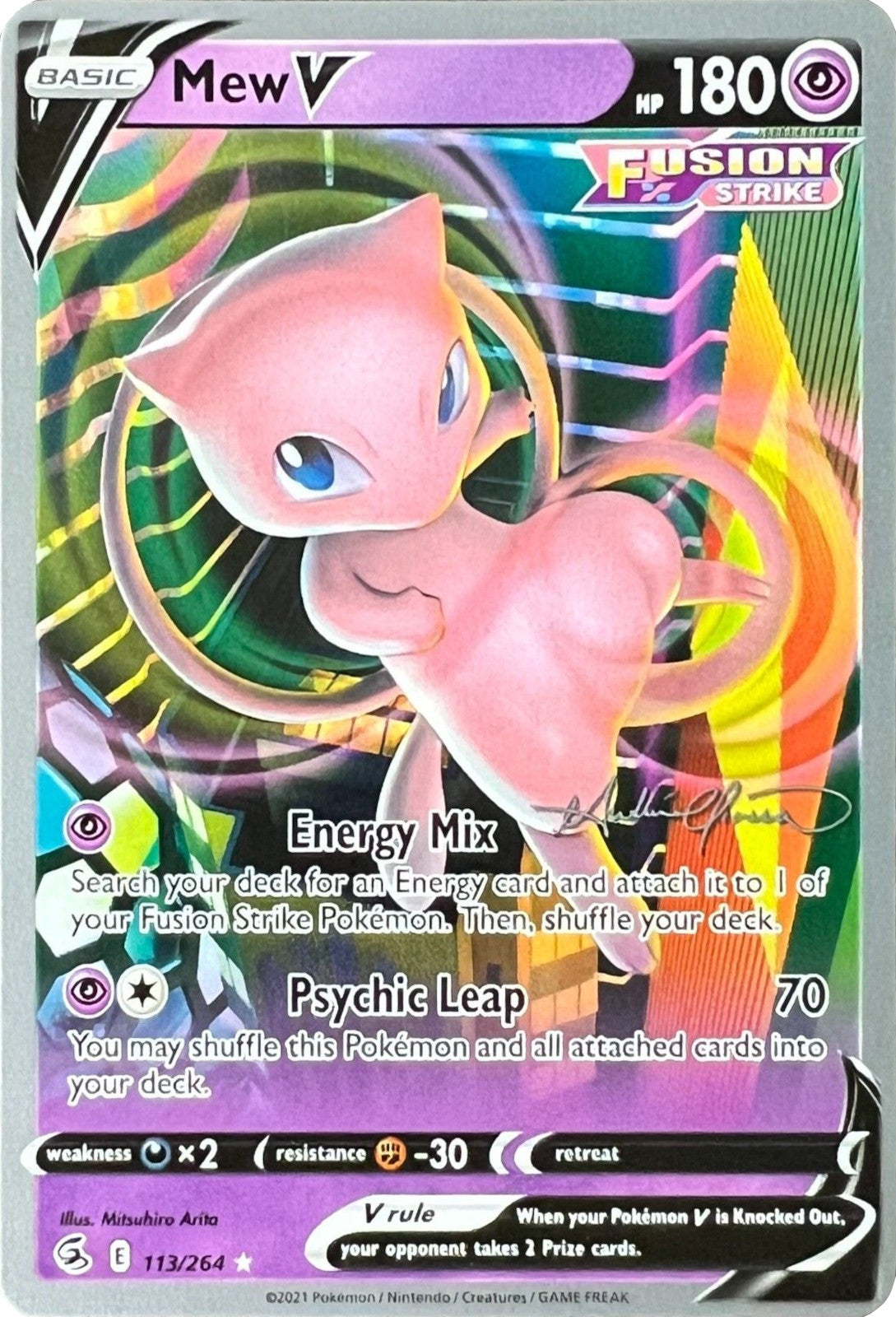 Mew V (113/264) (The Shape of Mew - Andre Chiasson) [World Championships 2022] | Card Citadel