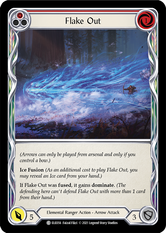 Flake Out (Red) [ELE056] (Tales of Aria)  1st Edition Normal | Card Citadel