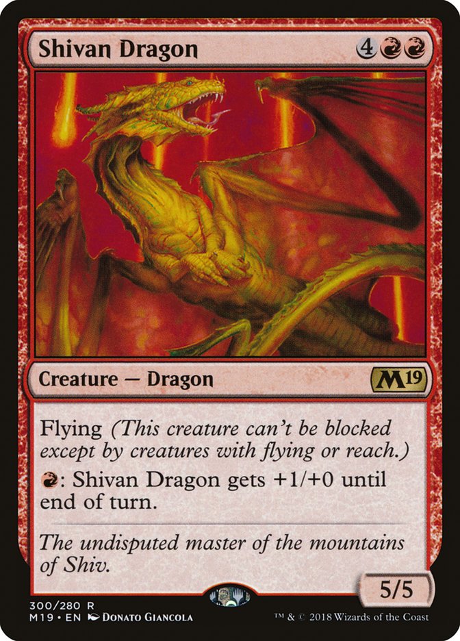 Shivan Dragon [Core Set 2019] | Card Citadel