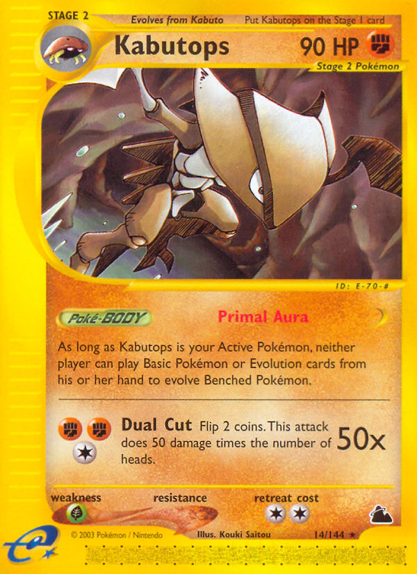 Kabutops (14/144) [Skyridge] | Card Citadel