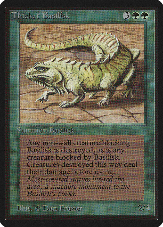 Thicket Basilisk [Limited Edition Beta] | Card Citadel