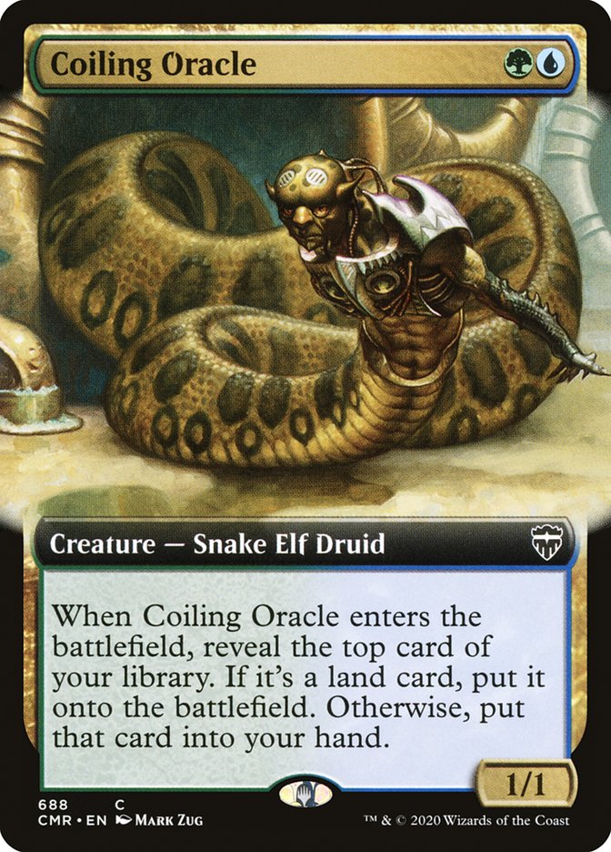 Coiling Oracle (Extended Art) [Commander Legends] | Card Citadel