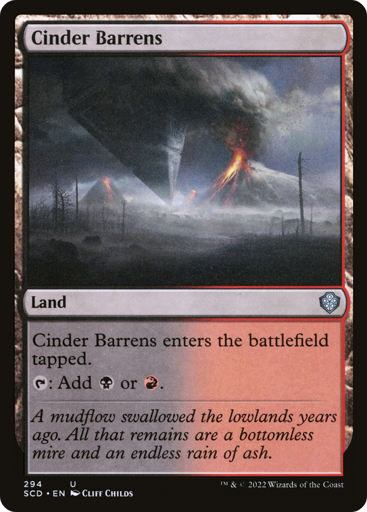 Cinder Barrens [Starter Commander Decks] | Card Citadel