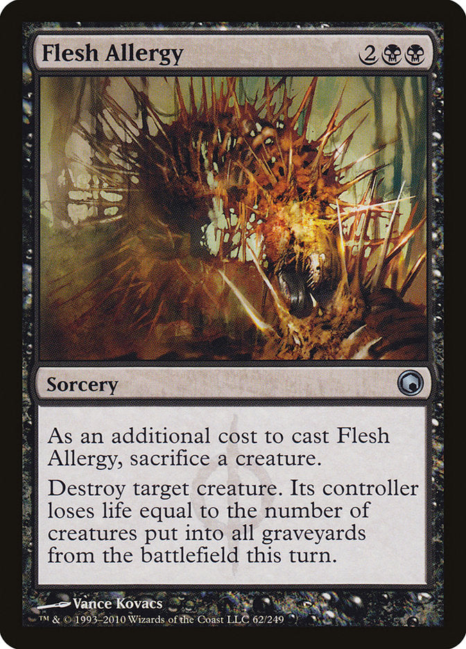 Flesh Allergy [Scars of Mirrodin] | Card Citadel