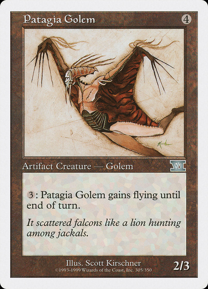 Patagia Golem [Classic Sixth Edition] | Card Citadel