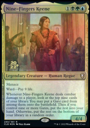 Nine-Fingers Keene [Commander Legends: Battle for Baldur's Gate Prerelease Promos] | Card Citadel
