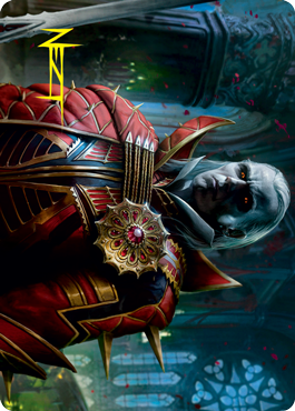 Edgar, Charmed Groom 2 Art Card (Gold-Stamped Signature) [Innistrad: Crimson Vow Art Series] | Card Citadel