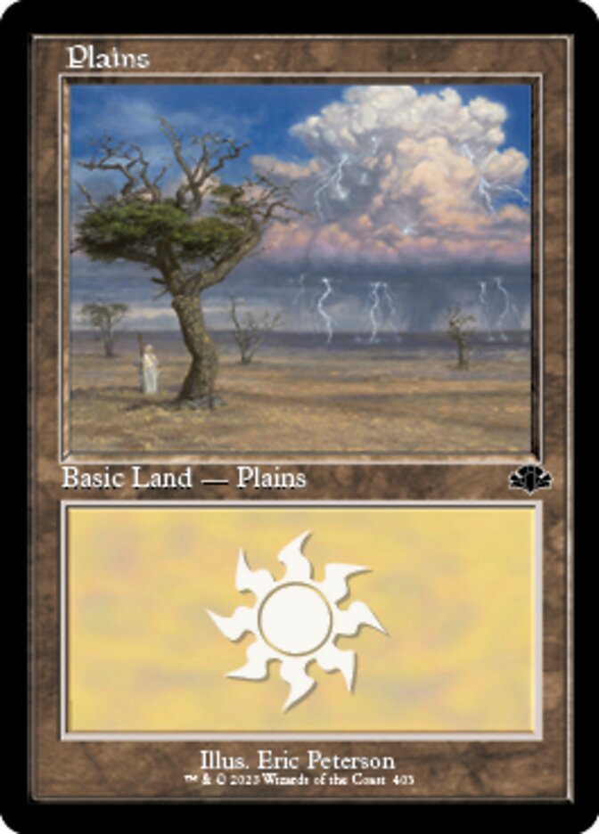 Plains (403) (Retro) [Dominaria Remastered] | Card Citadel