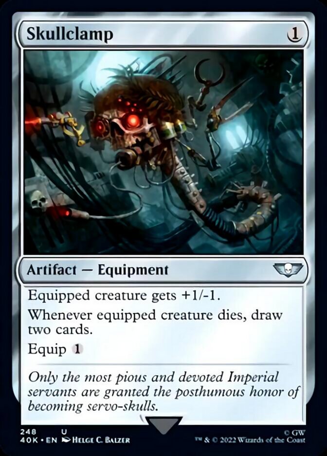 Skullclamp (Surge Foil) [Universes Beyond: Warhammer 40,000] | Card Citadel