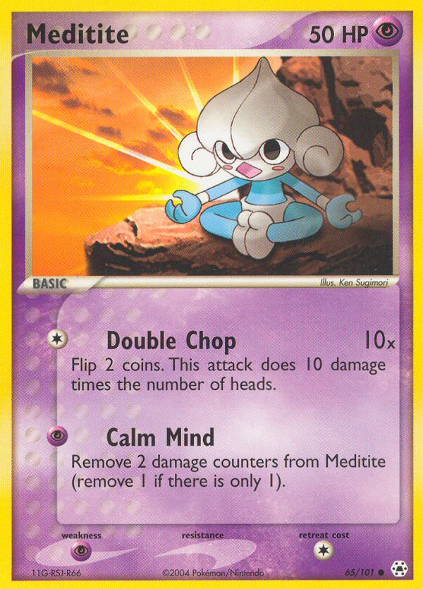 Meditite (65/101) [EX: Hidden Legends] | Card Citadel