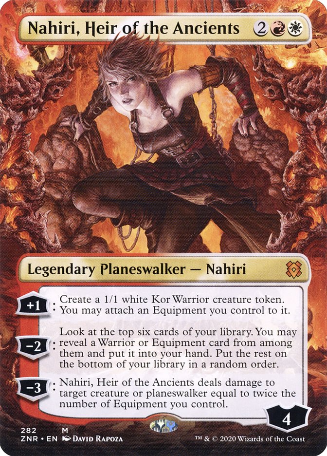 Nahiri, Heir of the Ancients (Borderless) [Zendikar Rising] | Card Citadel