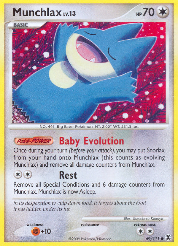 Munchlax (69/111) [Platinum: Rising Rivals] | Card Citadel