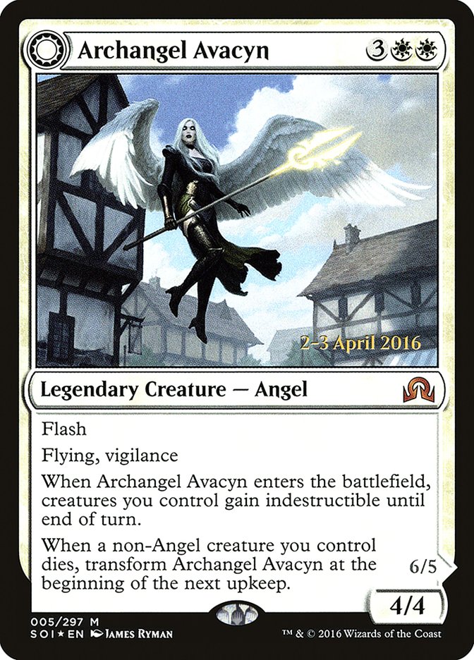 Archangel Avacyn // Avacyn, the Purifier [Shadows over Innistrad Promos] | Card Citadel