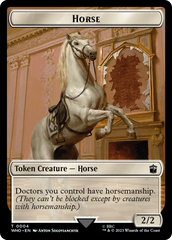 Horse // Soldier Double-Sided Token [Doctor Who Tokens] | Card Citadel
