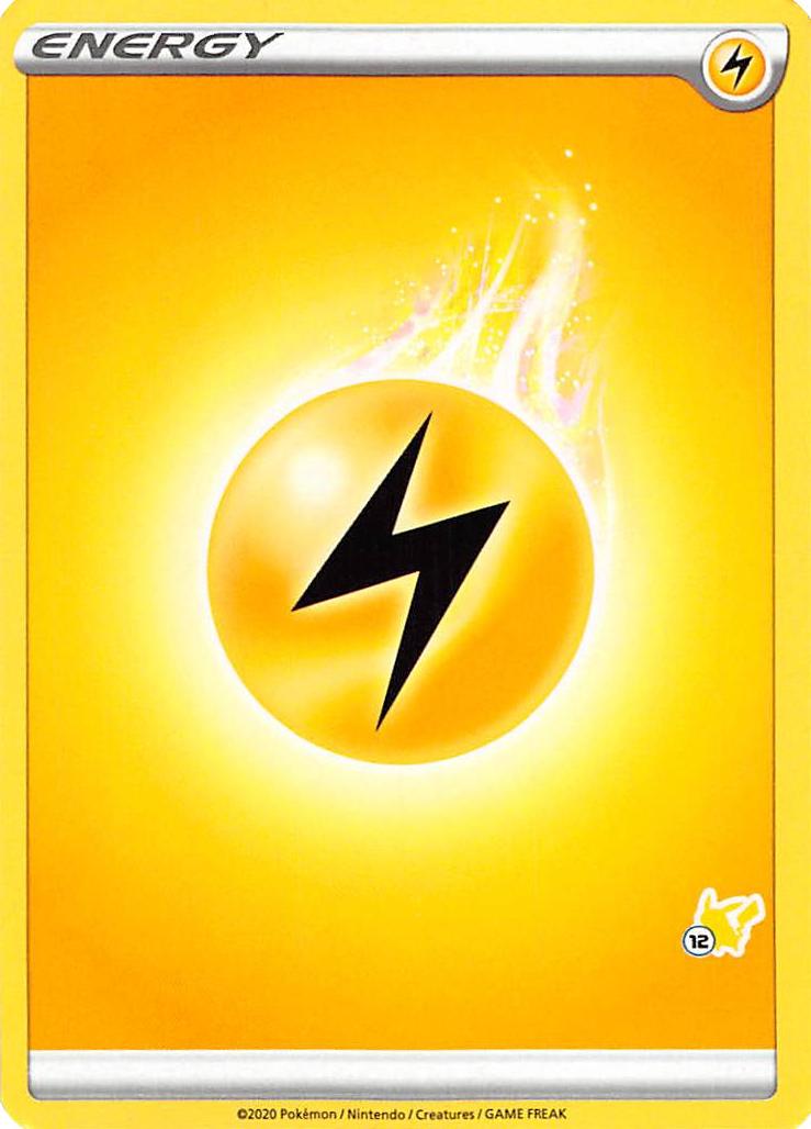 Lightning Energy (Pikachu Stamp #12) [Battle Academy 2022] | Card Citadel