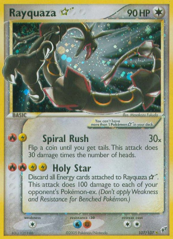 Rayquaza Star (107/107) [EX: Deoxys] | Card Citadel