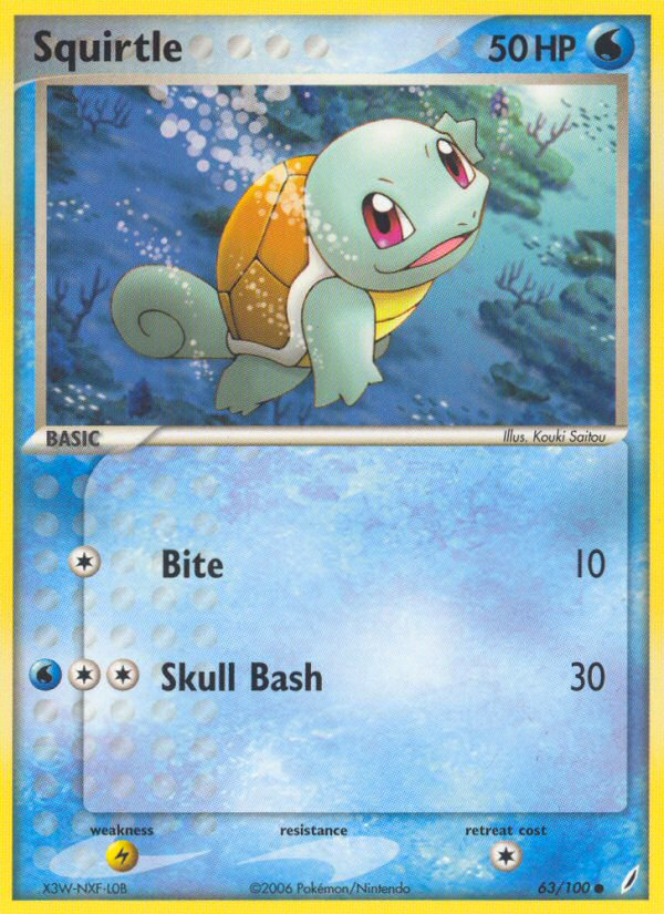 Squirtle (63/100) [EX: Crystal Guardians] | Card Citadel