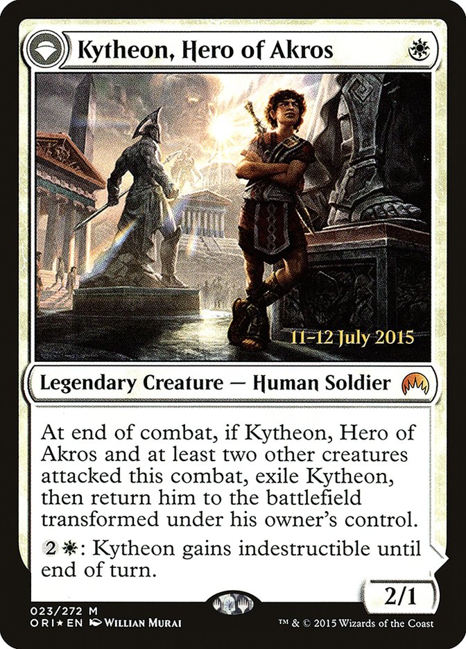 Kytheon, Hero of Akros // Gideon, Battle-Forged [Magic Origins Promos] | Card Citadel
