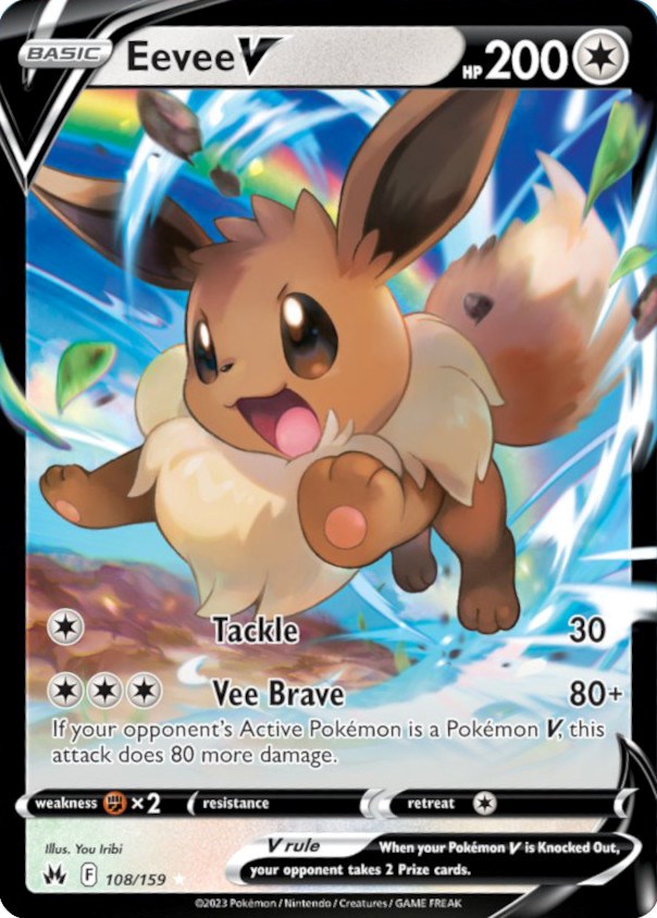 Eevee V (108/159) [Sword & Shield: Crown Zenith] | Card Citadel