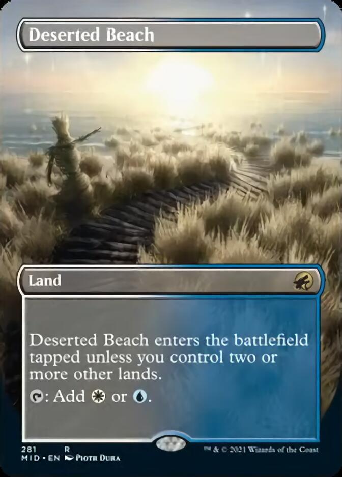 Deserted Beach (Borderless) [Innistrad: Midnight Hunt] | Card Citadel