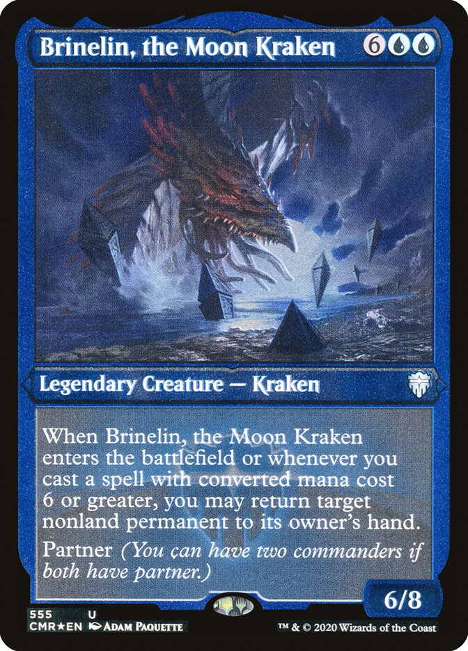 Brinelin, the Moon Kraken (Foil Etched) [Commander Legends] | Card Citadel