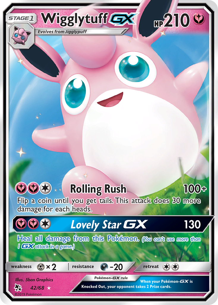 Wigglytuff GX (42/68) [Sun & Moon: Hidden Fates] | Card Citadel