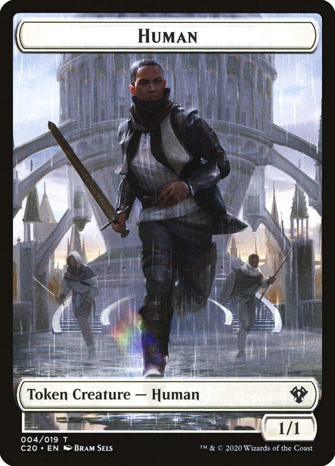 Human // Treasure Double-sided Token [Commander 2020 Tokens] | Card Citadel