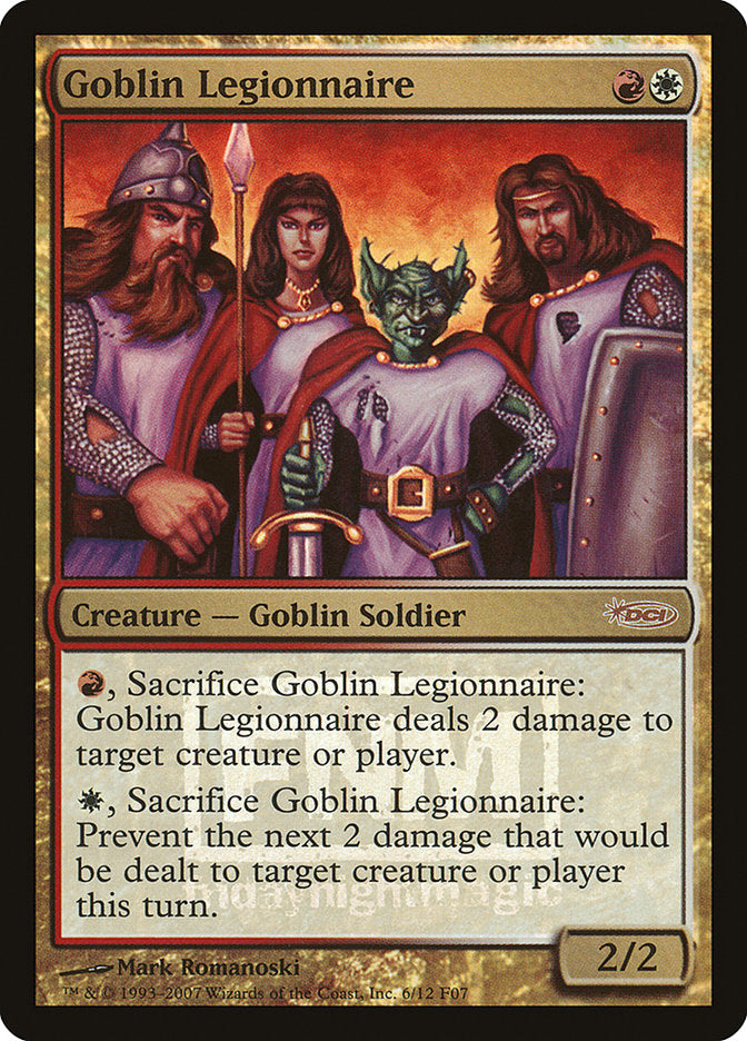 Goblin Legionnaire [Friday Night Magic 2007] | Card Citadel