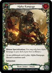 Alpha Rampage [U-WTR006] (Welcome to Rathe Unlimited)  Unlimited Normal | Card Citadel