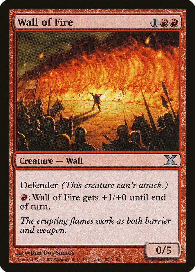 Wall of Fire [Tenth Edition] | Card Citadel