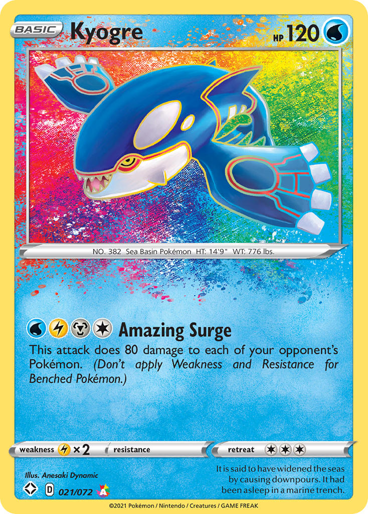 Kyogre (021/072) [Sword & Shield: Shining Fates] | Card Citadel